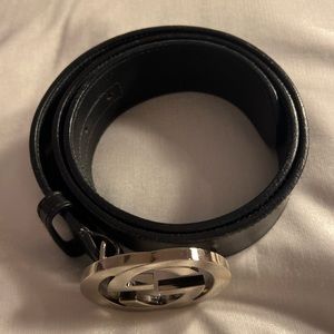 Vintage Black GUCCI belt